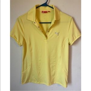 Puma golf polo yellow
